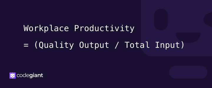 Workplace Productivity Actual Formula